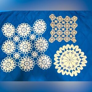 3 Vintage Doilies
